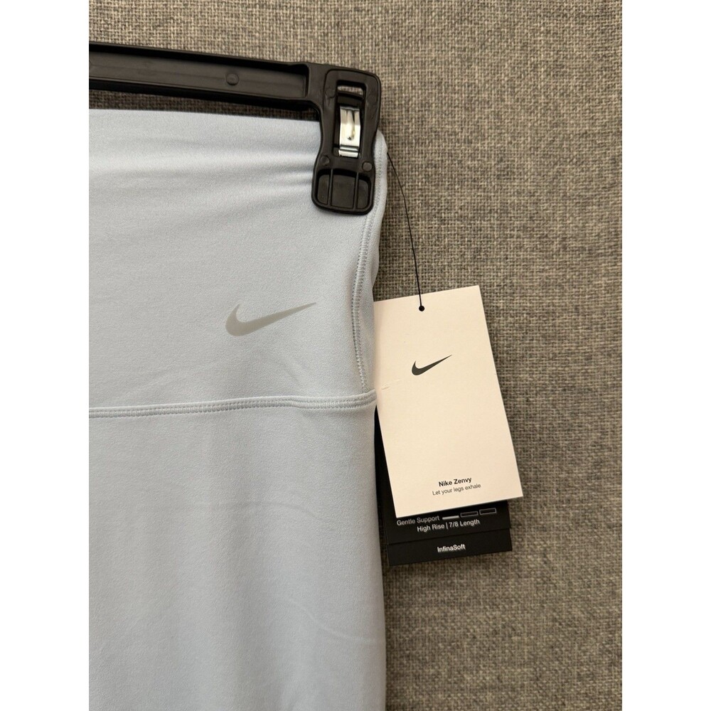 Nike Zenvy Gentle Support High Waist 7/8 Leggings M Medium Blue Women NWT $100 - Picture 7 of 14